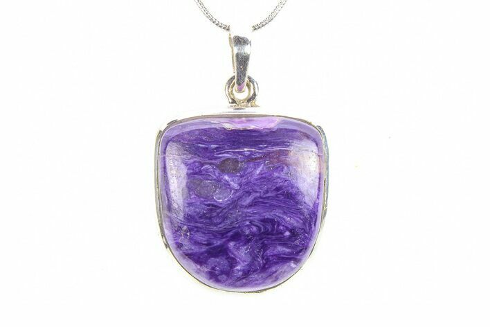 Siberian Charoite Pendant (Necklace) - Sterling Silver #278464